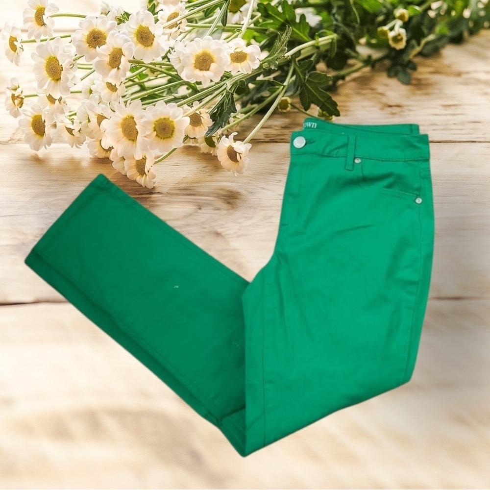 Crown & Ivy Green Skinny Jeans Women Size 4